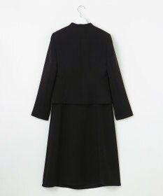 自由区 FORMAL 【洗える/縦横ストレッチ】セオプラスエス横二重ジャケット＋ワンピース