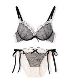 San-ai Resort（三愛水着楽園） シアードットチュール　ブラジャー＆ショーツセット【northerly】