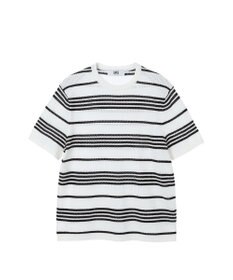DAKS ポインテールストライプニットTシャツ