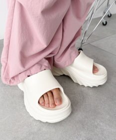 WEGO 厚底デザインラバーサンダル