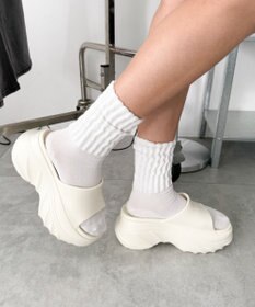 WEGO 厚底デザインラバーサンダル
