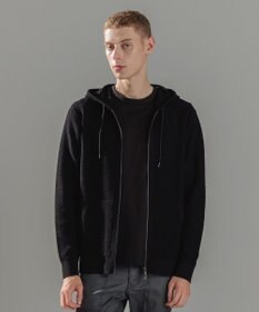 JOSEPH HOMME 【イージーケア】 ヴィスコースリンクス　ジップアップニットフーディー