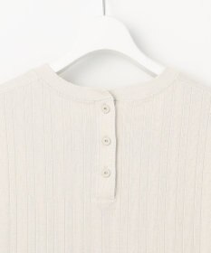 23区 S 【SLOW/一部店舗限定】ランダムリブフライス フレンチスリーブ カットソー