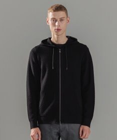 JOSEPH HOMME 【イージーケア】 ヴィスコースリンクス　ジップアップニットフーディー