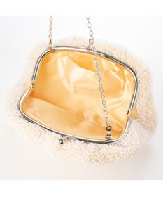 UNBILLION カシュカシュ cachecache / パール調ビーズ口金バッグ