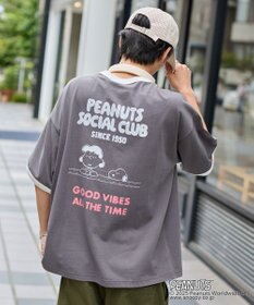 WEGO 【ユニセックス着用ITEM/MLサイズ展開】別注PEANUTSプリントT（SS）