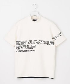 23区GOLF 【MEN】【UVカット・吸水速乾】グラフィック モックネックシャツ