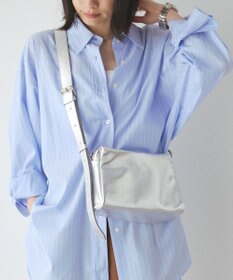 russet レザースクエアショルダーバッグ(CE-1575)