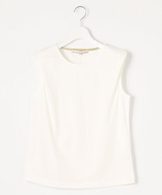 自由区 【接触冷感・洗える・XSサイズあり】ハイツイストポンチノースリーブインナー カットソー