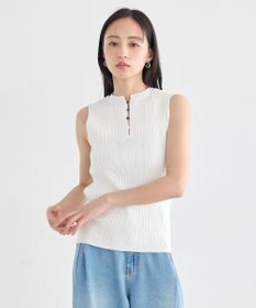 earth music&ecology 前後2WAYスリット釦タンクトップ