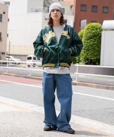 WEGO 【ユニセックス着用ITEM】フードワッペンスタジャン
