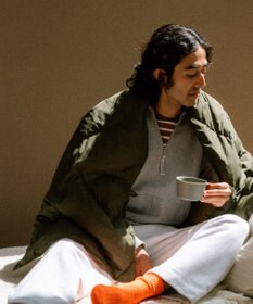 KWD 【日本製/UNISEX】DOWN SHAWL グリーンダウン ダウンショール