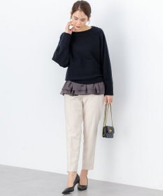 組曲 L ハンサムツイルテーパード パンツ