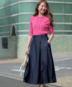 ANY SIS 【好印象ブライトニット】コクーンスリーブ ニット