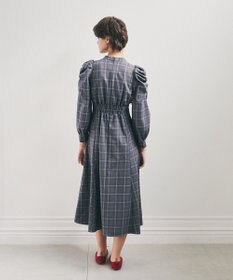 Maison de FLEUR 聡明な淑女のチェックワンピース