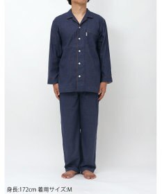 ワコール／睡眠科学 メンズ パジャマ 長袖 長ズボン 綿100%(本体) 二重ガーゼ YGX519 睡眠科学／ワコール