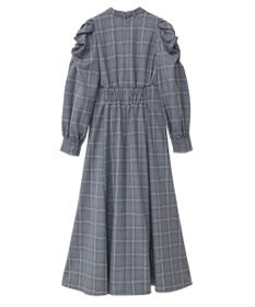 Maison de FLEUR 聡明な淑女のチェックワンピース