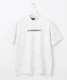 23区GOLF 【MEN】【吸水速乾・UVケア】ステッカープリント モックネックシャツ