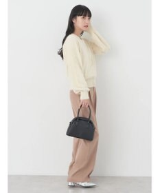 earth music&ecology ミニシャギーパールボタンカーディガン