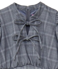 Maison de FLEUR 聡明な淑女のチェックワンピース