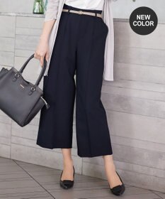 Tiaclasse L 【新色追加・洗える】センタープレスワイドパンツ