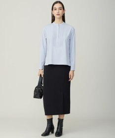 ICB L イージージョーゼット ピンタックカットソー