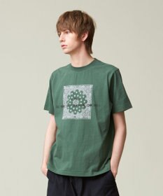 J.PRESS MEN ペイズリーバンダナプリントTシャツ