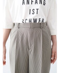 Green Parks きれいシルエットパンツ（ワイドストレート／柄）