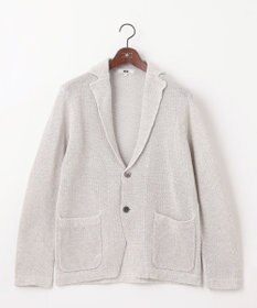 JOSEPH ABBOUD 【洗える】ストローヤーン ニット ジャケット