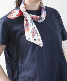 Marca 【the PORT by marca】EMBROIDERY 小判 シルクツイル スカーフ