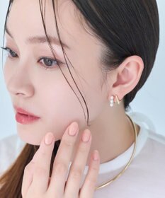 Phoebe <オンワード限定セット>ダブルデコレイトパールライトフィットイヤリング×フォーマルパールビジューハーフブローチ