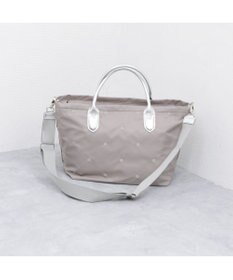 UNBILLION ペルケ perche / ナイロンドット刺繍2wayトート