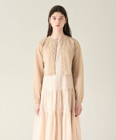 GRACE CONTINENTAL ラメシアーショートニットカーディガン