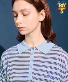 AMERICAN HOLIC 【TOY STORY 5】ボーダー半袖ニットポロ