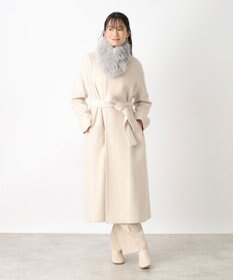 MOONBAT 【WEB限定】FURLA ベルト付きリッチフェイクファーマフラー