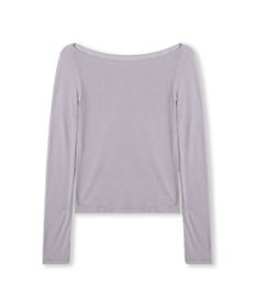 Chacott ボートネックトップ (サーモギア(R)糸使用）