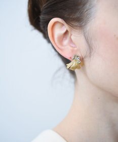 monshiro イチョウビーズピアス