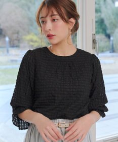 Tiaclasse シアーチェックブラウス