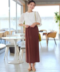 Tiaclasse シアーチェックブラウス