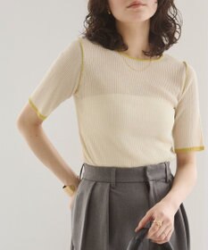 WEGO 【ANGIE VINTAGE】配色デザインリブニット