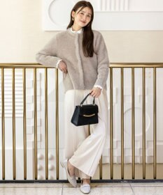 ANY SIS S ピンタックフリル シャツ