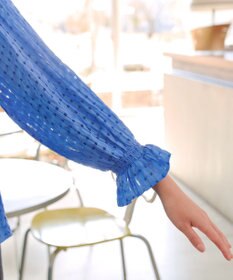 Tiaclasse シアーチェックブラウス