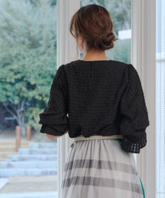 Tiaclasse シアーチェックブラウス