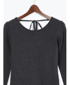 Te chichi 【宮本茉由着用】リブニットドッキングアシメワンピース