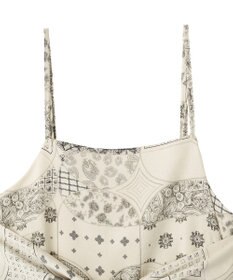 YECCA VECCA スカーフ柄オーバーキャミ