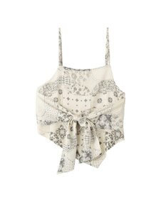 YECCA VECCA スカーフ柄オーバーキャミ