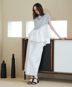 YECCA VECCA アシメペプラムカットソー