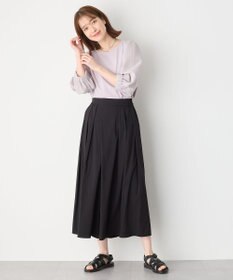 ANY L 布帛コンビプルオーバー