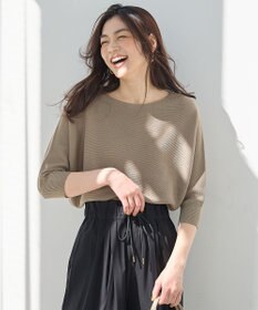 ANY L 【洗濯機可/アンチピリング/UVケア】アクリルガーターニット