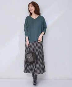 ANY 【洗濯機可能】Vネックニットソー